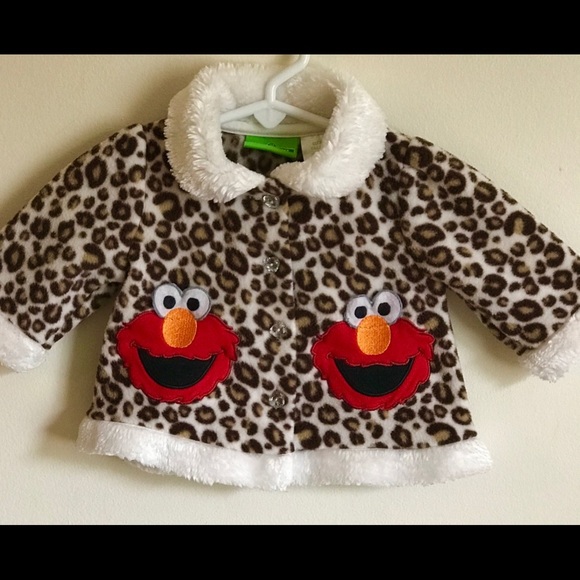 Sesame Street Elmo Leopard Baby Coat - Picture 3 of 8